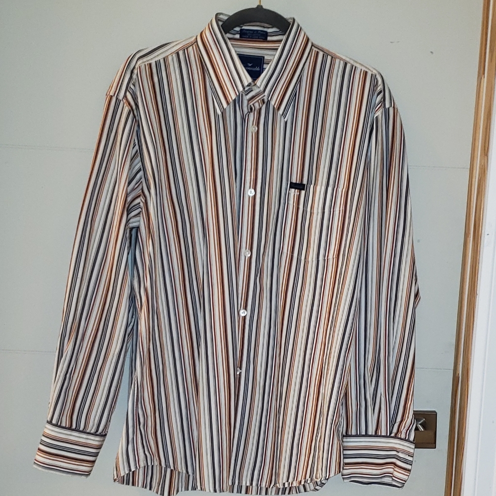 Faconnable Large Button Down Shirt (C02) - image 1